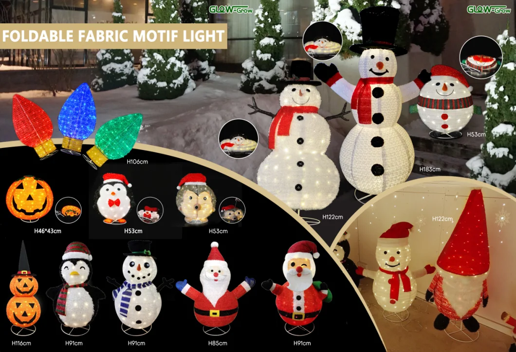 1.2m 3D Foldable Snowman Motif Light LED Fairy Light for Christmas Xmas Holiday Home Decoration