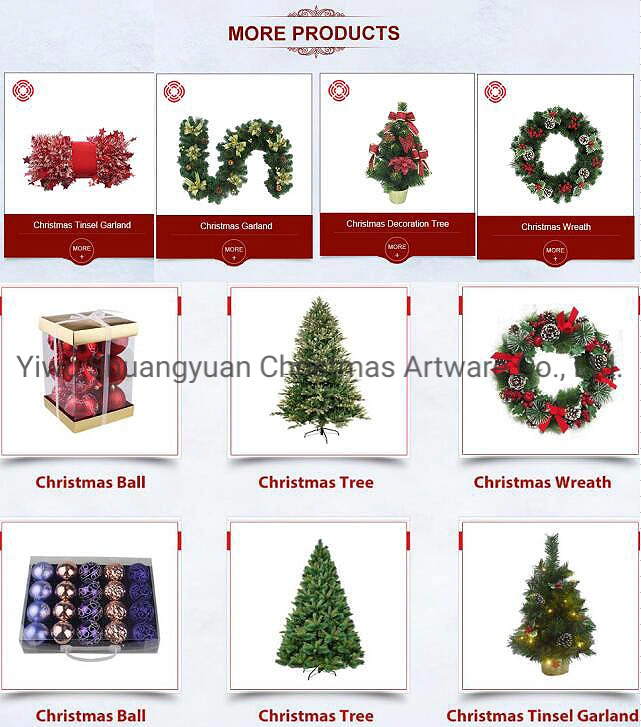 Red Glitter Christasm Tree Home Decoration Branches