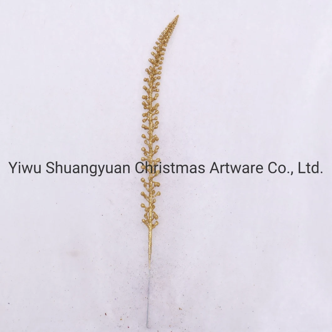 Gold Christmas Tree Branches Plastic Artificial Bare Branch for Christmas Decoration