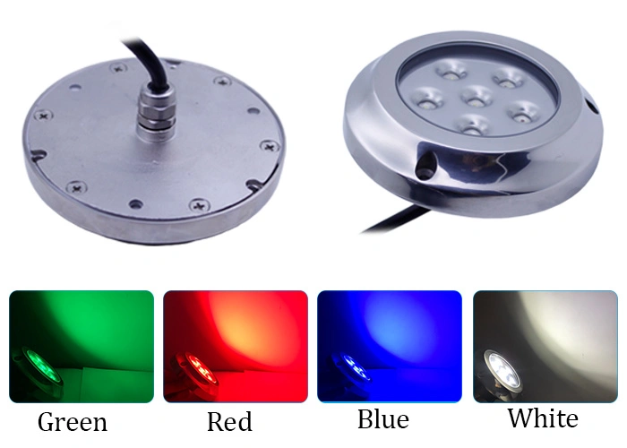IP68 Waterproof RGBW Submersible 12 Volts 316ss Marine Boat LED Underwater Lights for Yacht
