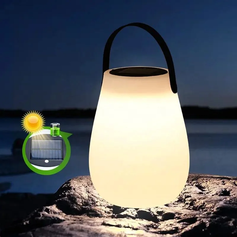 New Solar Power Rechargeable Camping Tent Light Outdoor LED Lamps