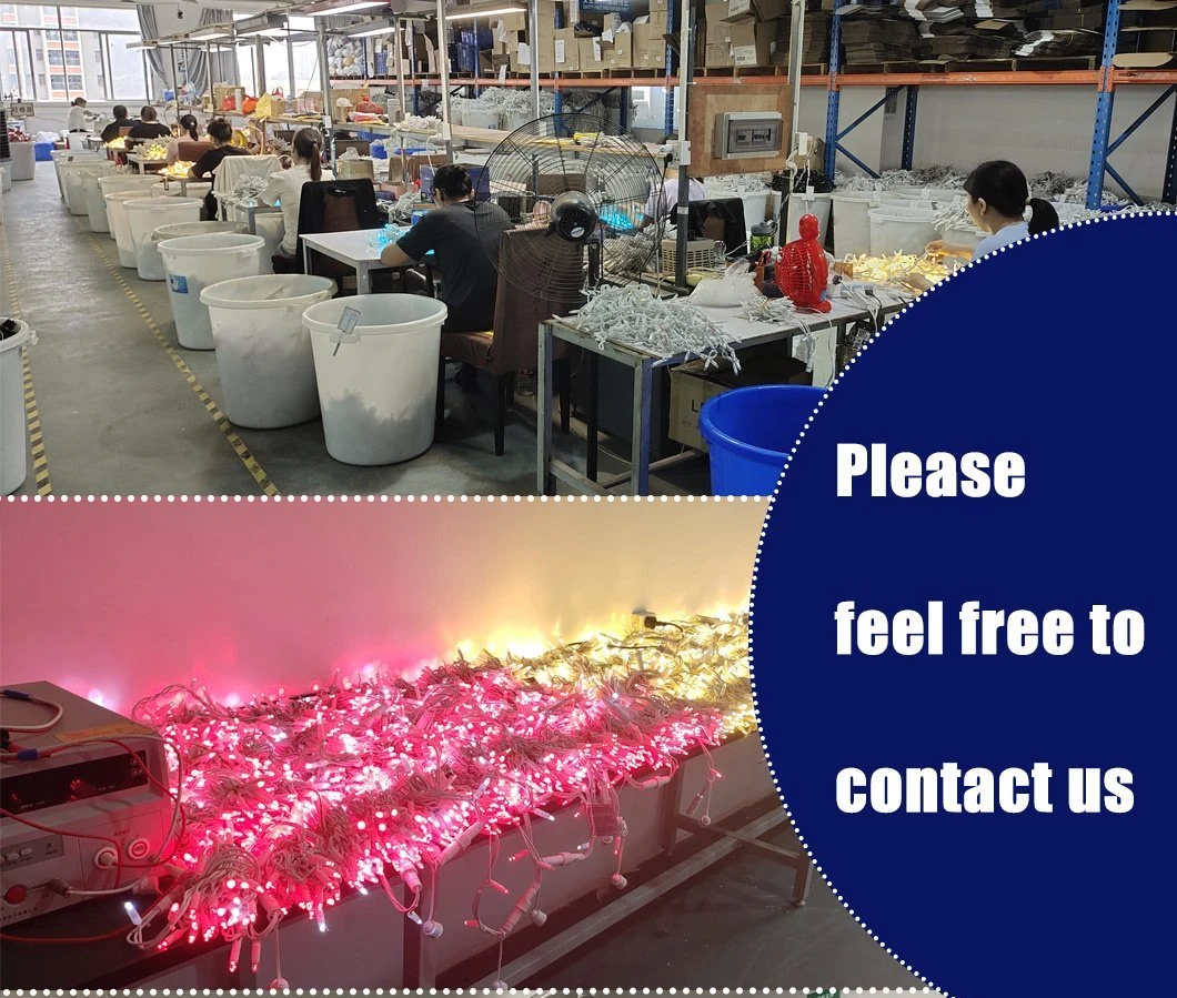 Christmas Flashing Bicolor LED String Light for Xmas Commercial Building Holiday Festive House Wedding Decoration