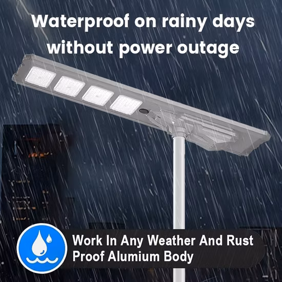 Power LED Street Lights 150W 300W Automatic Smart in One Outdoor Solar Street Lights