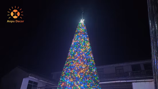 Wooden Handmade LED Lighting Decorated Christmas Tree