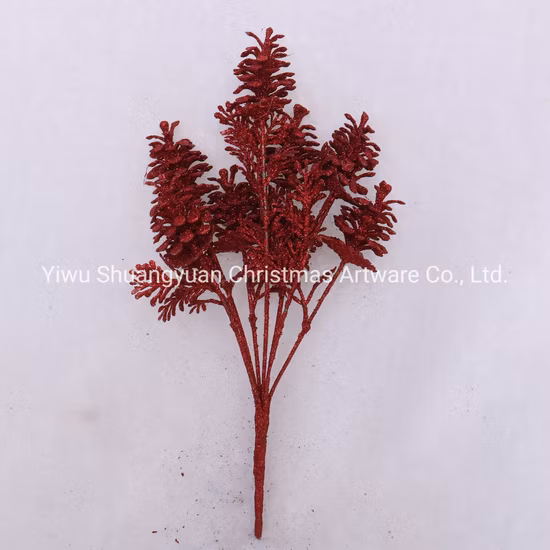Red Glitter Christasm Tree Home Decoration Branches