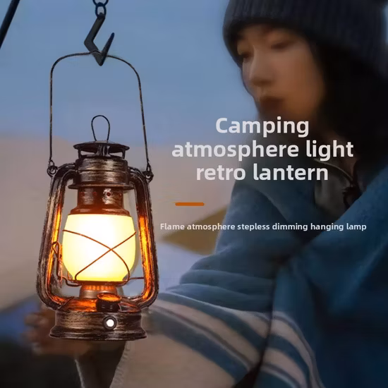 Retro Classic Portable Rechargeable Outdoor and Indoor Lantern-R